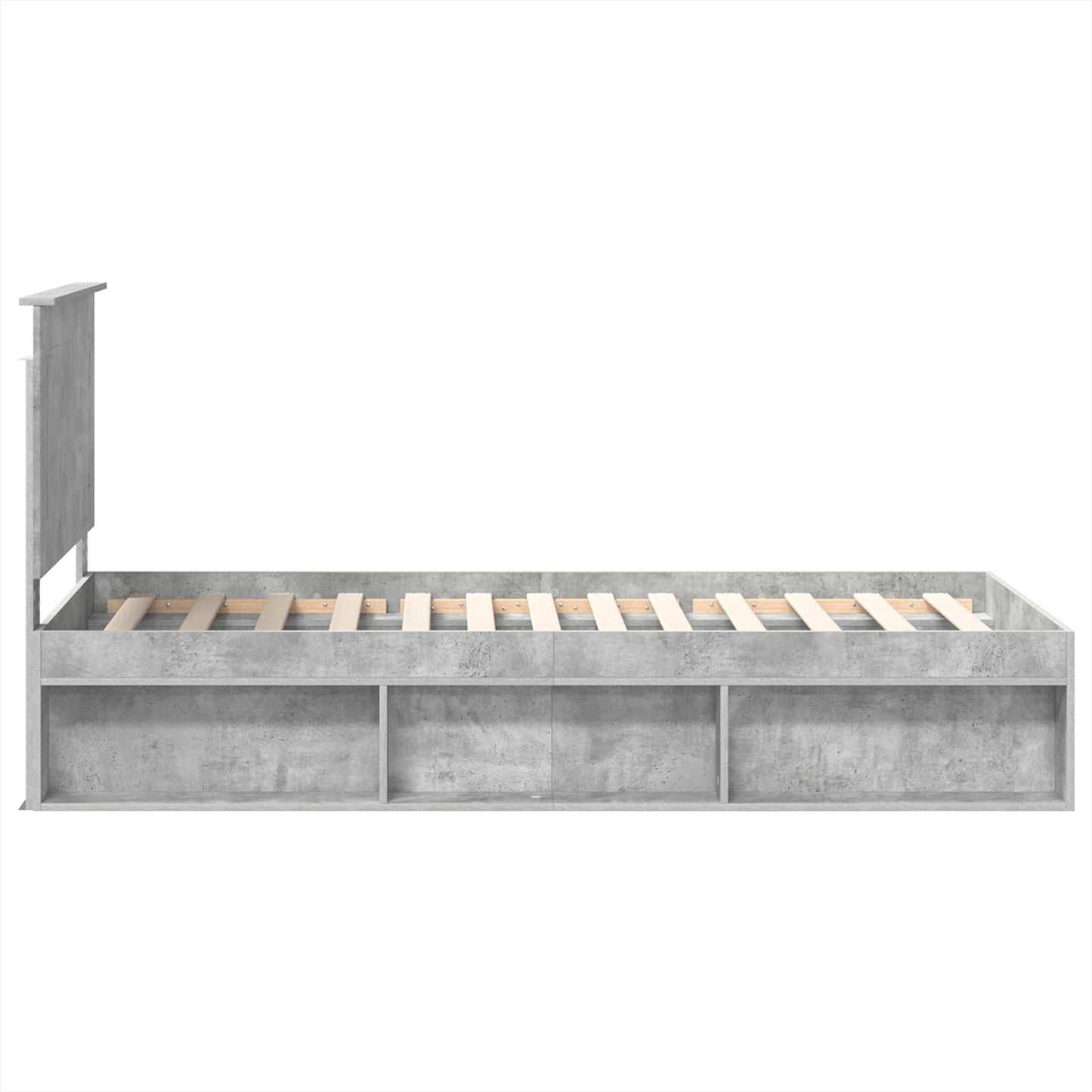 Bed Frame with Headboard Concerte 90 x 200 cm Solid Pine Wood