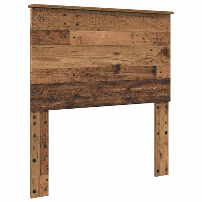 Bed Frame with Headboard Old Wood 75 x 190 cm Solid Pine Wood