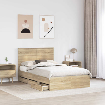 Bed Frame Sonoma Oak Engineer Wood