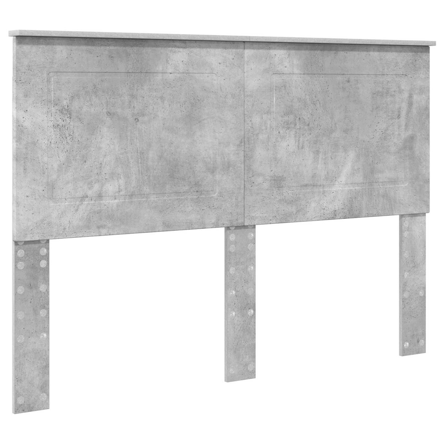 Storage Bed Concrete Grey 150 x 200 cm Engineered Wood
