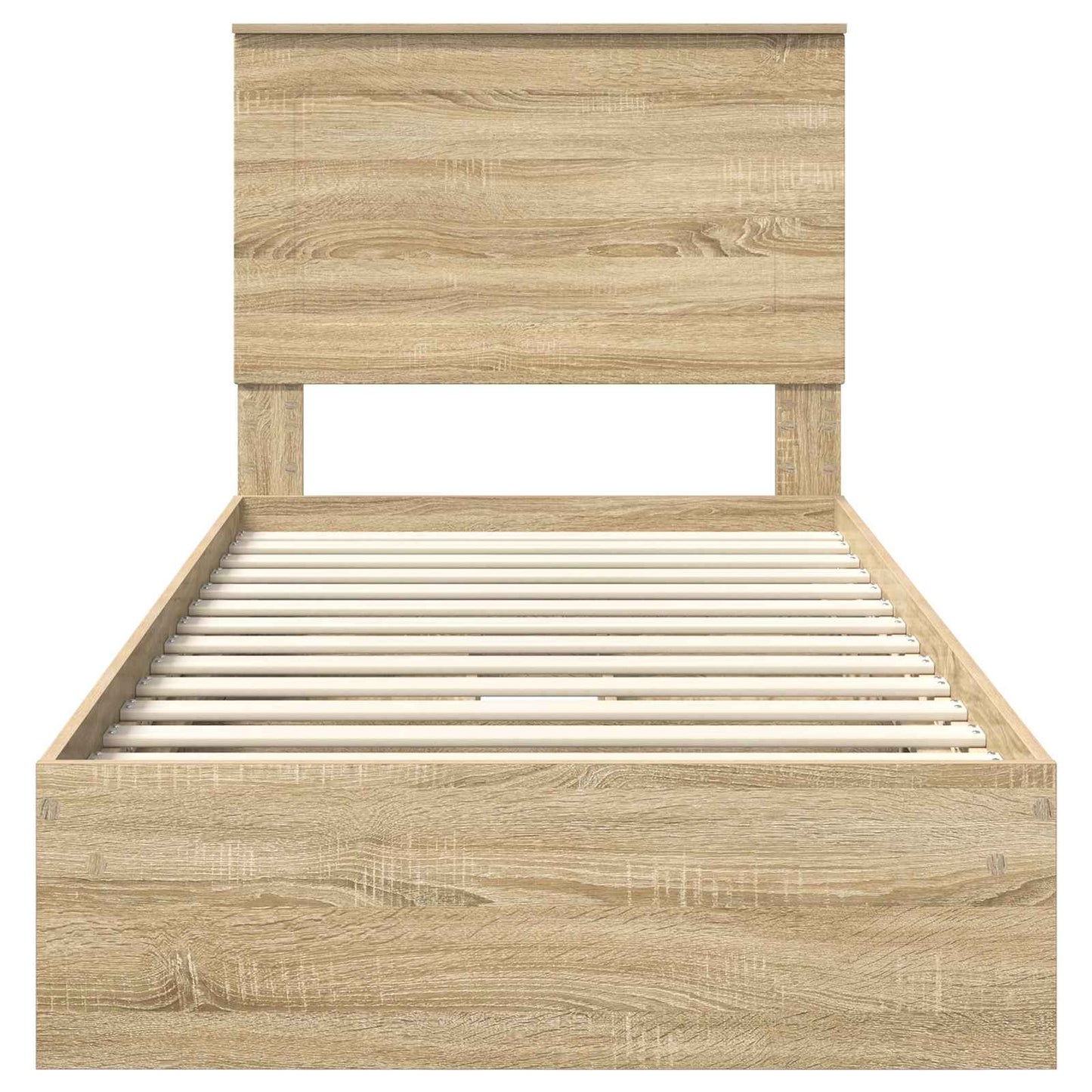 Storage Bed with Drawer Sonoma Oak 75 x 190 cm Engineered Wood