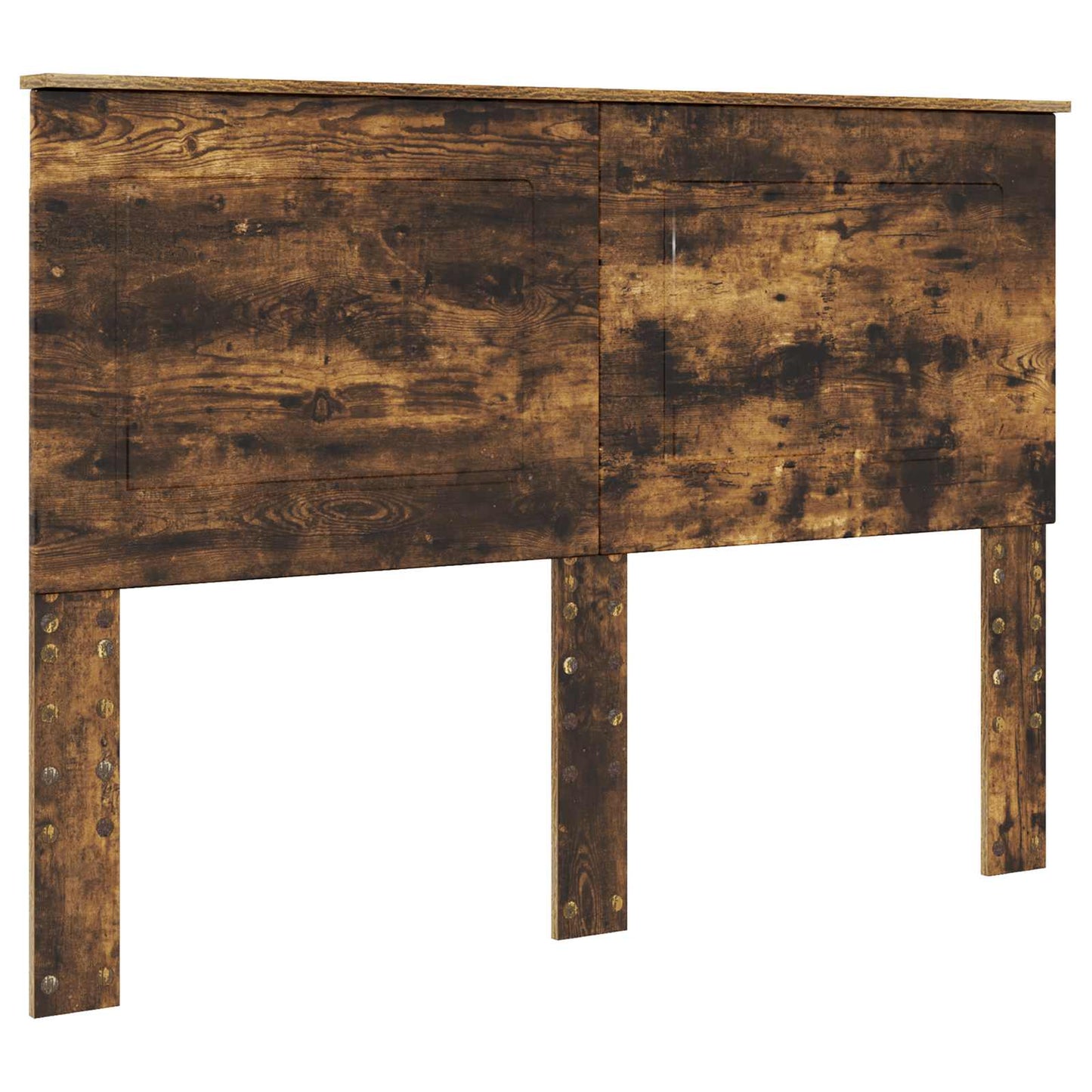 Bed Frame with Drawer Smoked Oak 150 x 200 cm Engineered Wood