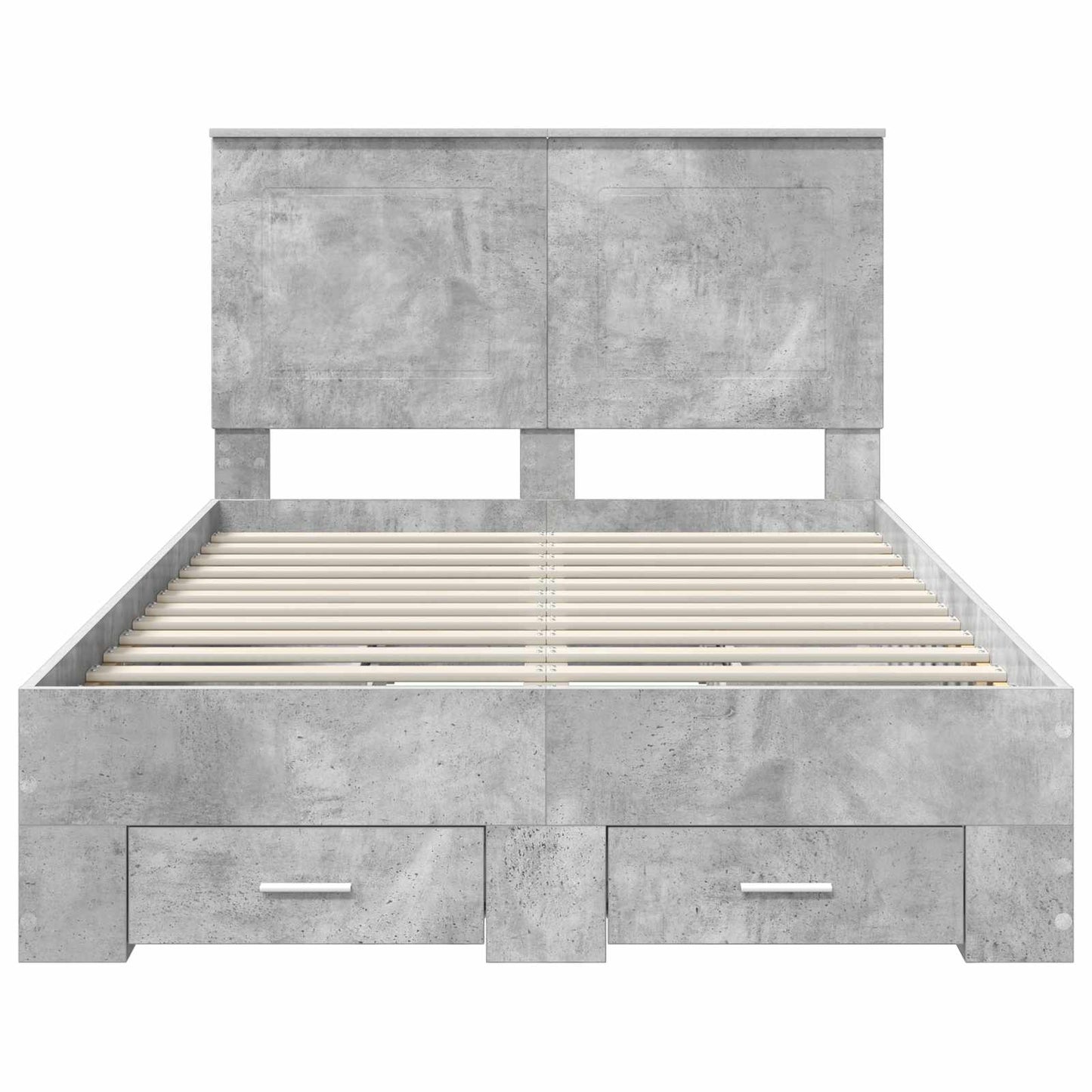 Bed Frame Concrete Grey 120 x 200 cm Engineered Wood