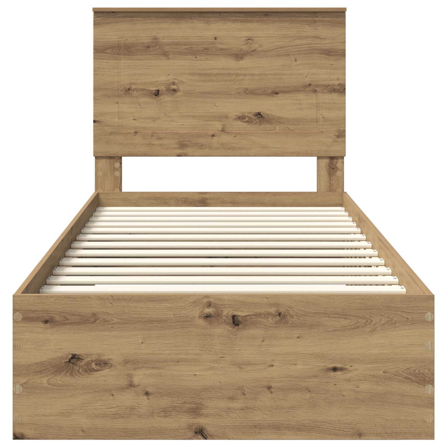Bed Frame with Drawer Artisan Oak 90 x 200 cm Engineered Wood