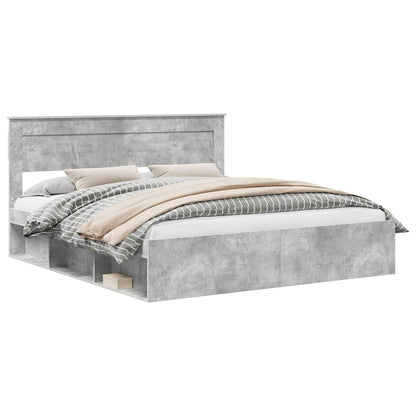 Bed Frame with Headboard Concerte 180 x 200 cm Solid Pine Wood