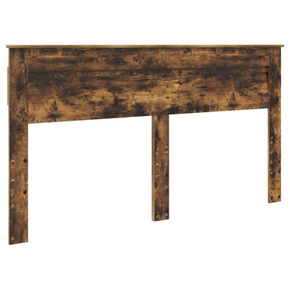 Bed Frame Smoked Oak 180 x 200 cm Solid Pine Wood