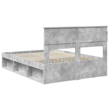 Bed Frame Concerte Grey 150 x 200 cm Solid Pine Wood