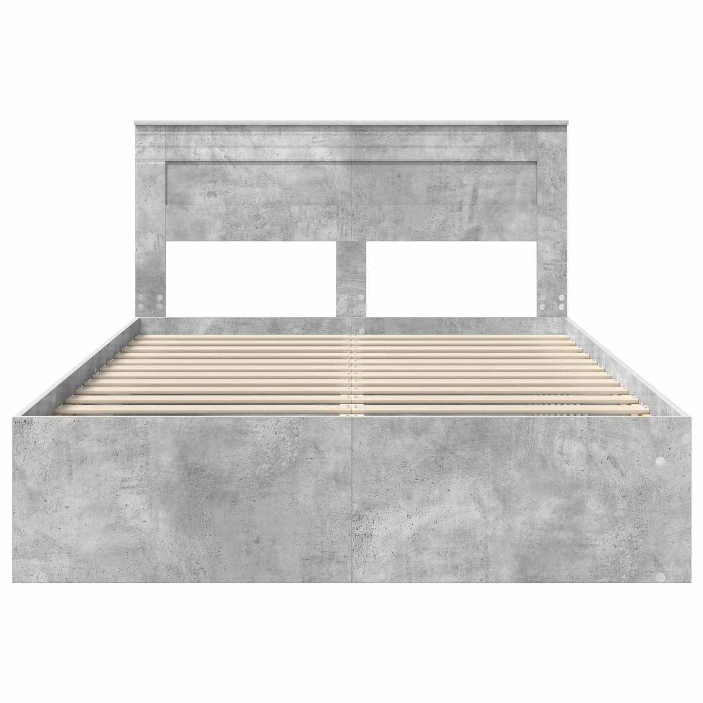 Bed Frame Concerte Grey 150 x 200 cm Solid Pine Wood