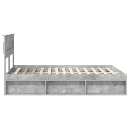 Bed Frame Concerte Grey 150 x 200 cm Solid Pine Wood