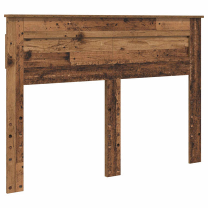 Bed Frame with Headboard Old Wood 140 x 190 cm Solid Pine Wood