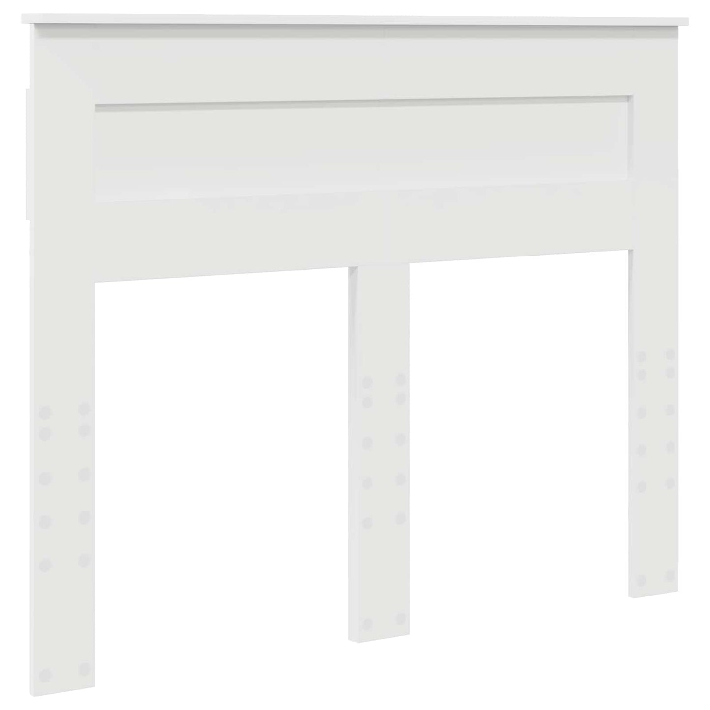 Bed Frame with Headboard White 120 x 190 cm Solid Pine Wood