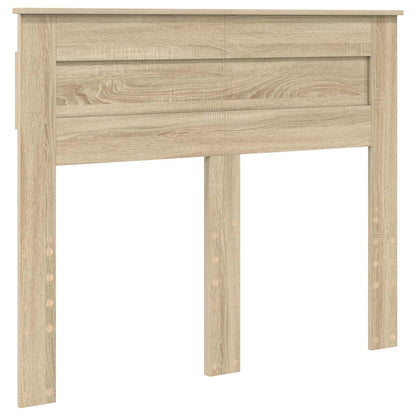 Bed Frame with Headboard Sonoma 120 x 190 cm Solid Pine Wood
