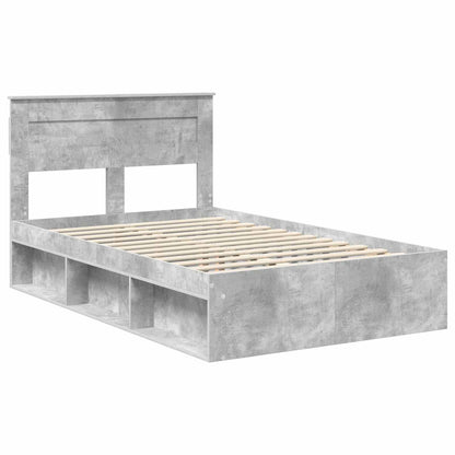 Bed Frame with Headboard Concerte 120 x 190 cm Solid Pine Wood