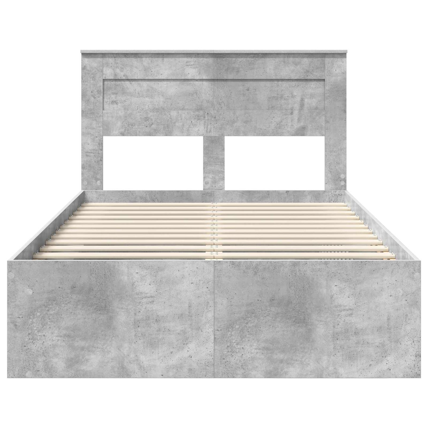 Bed Frame with Headboard Concerte 120 x 190 cm Solid Pine Wood