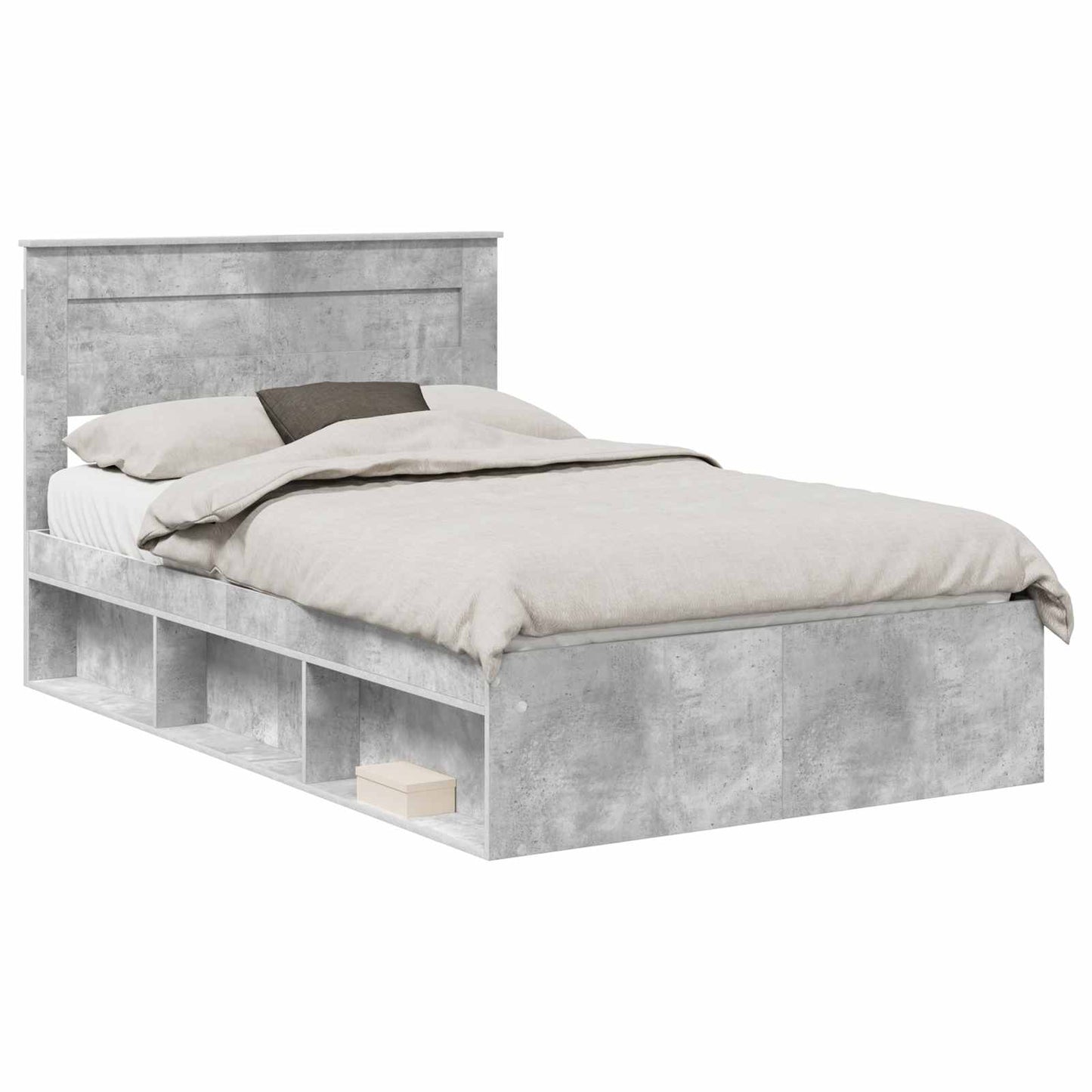 Bed Frame with Headboard Concerte 120 x 200 cm Solid Pine Wood