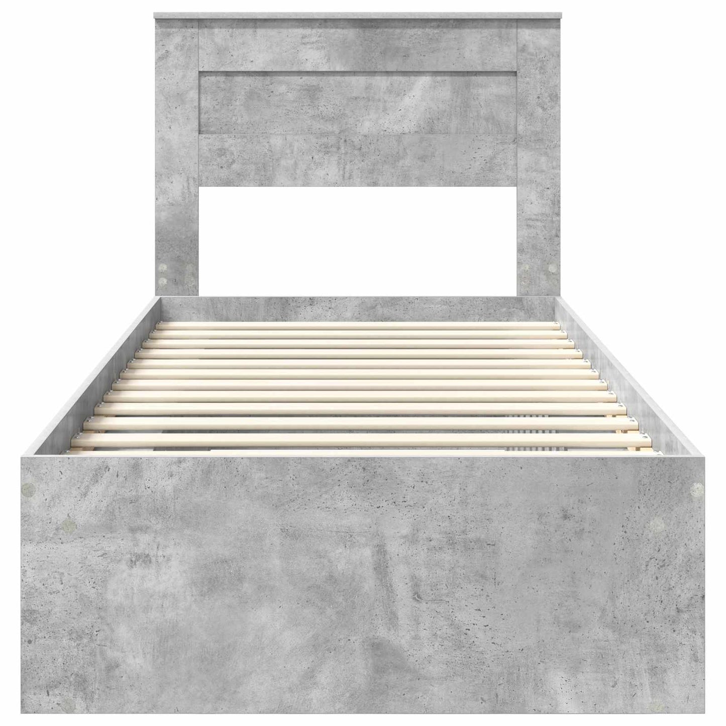 Bed Frame Concerte Grey 100 x 200 cm Solid Pine Wood