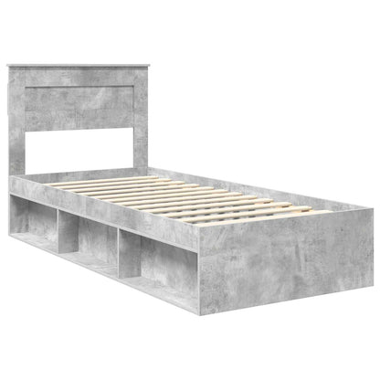 Bed Frame Concerte Grey 90 x 190 cm Solid Pine Wood
