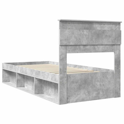 Bed Frame Concerte Grey 90 x 190 cm Solid Pine Wood