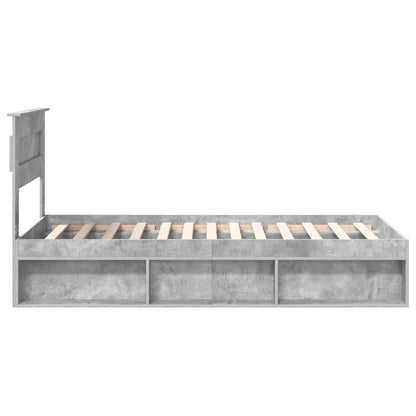 Bed Frame Concerte Grey 90 x 190 cm Solid Pine Wood