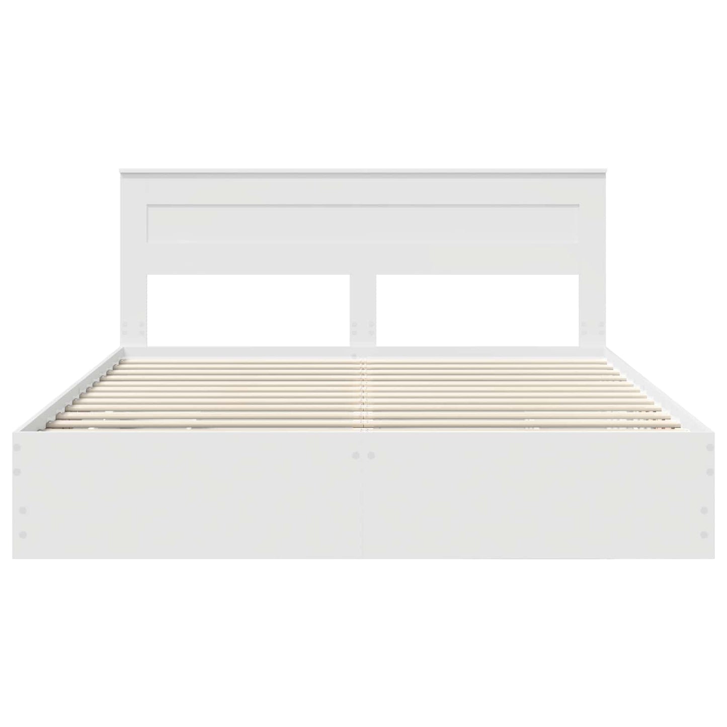 Bed Frame with Drawer White 180 x 200 cm Engineer Wood