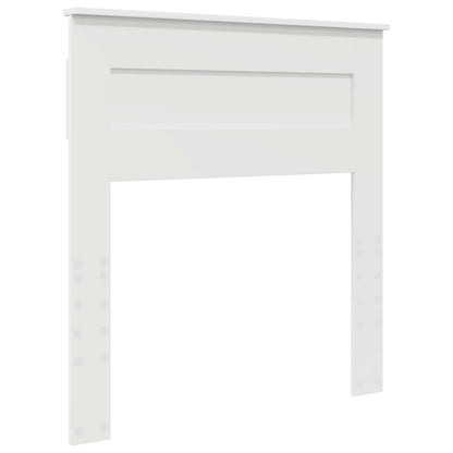 Bed Frame with Drawer White 75 x 190 cm Engineer Wood