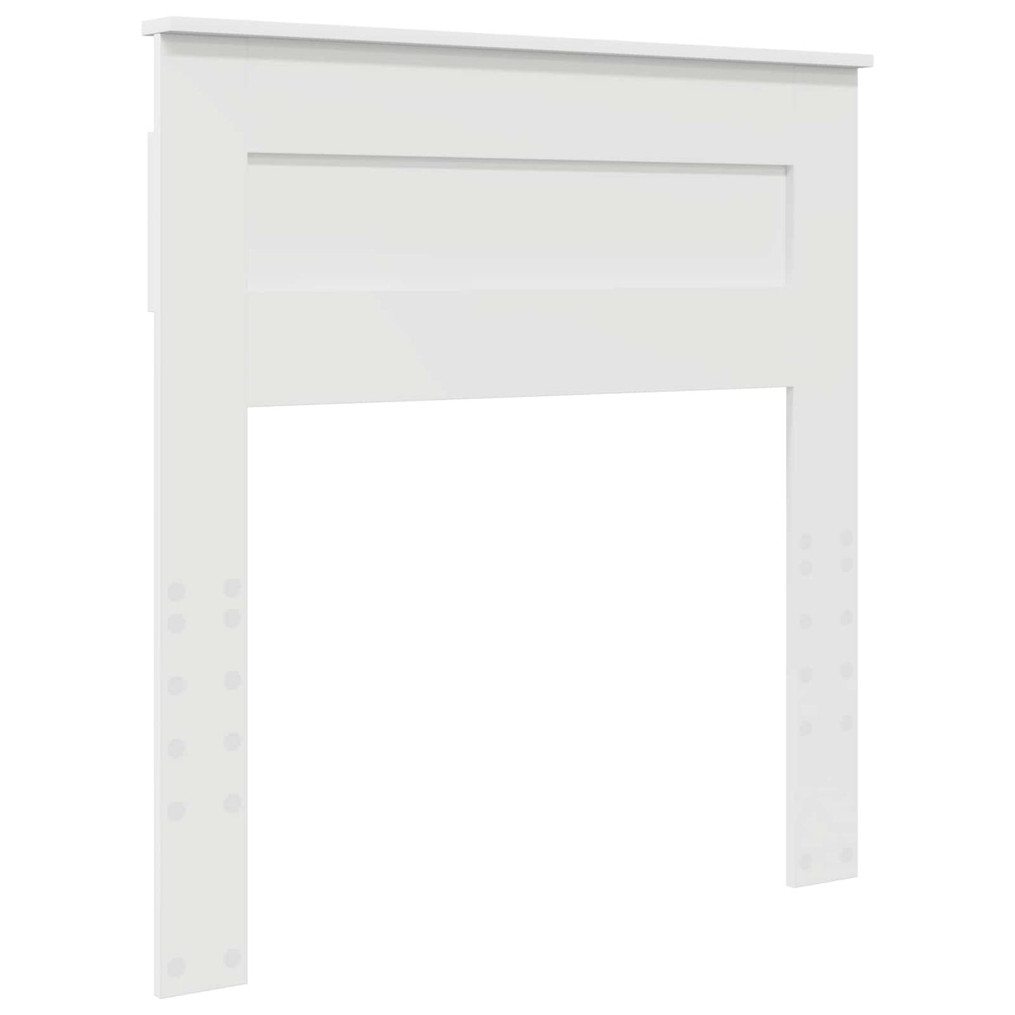 Storage Bed with Headboard White 75 x 190 cm Engineered Wood