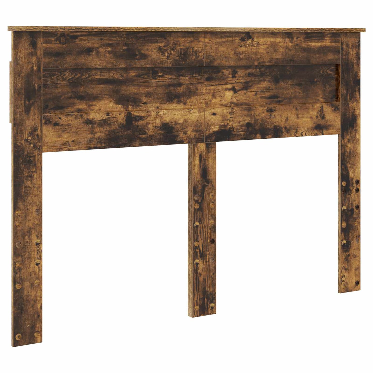 Bed Frame with Drawer Smoked Oak 140 x 200 cm Engineered Wood