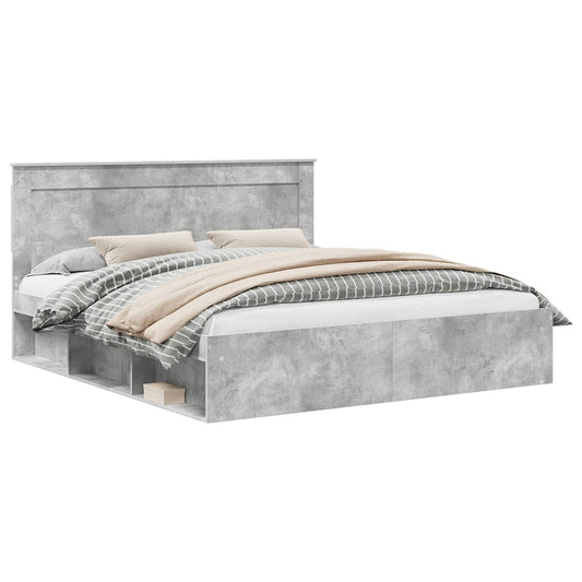 Bed Frame with Headboard Concerte 180 x 200 cm Solid Pine Wood