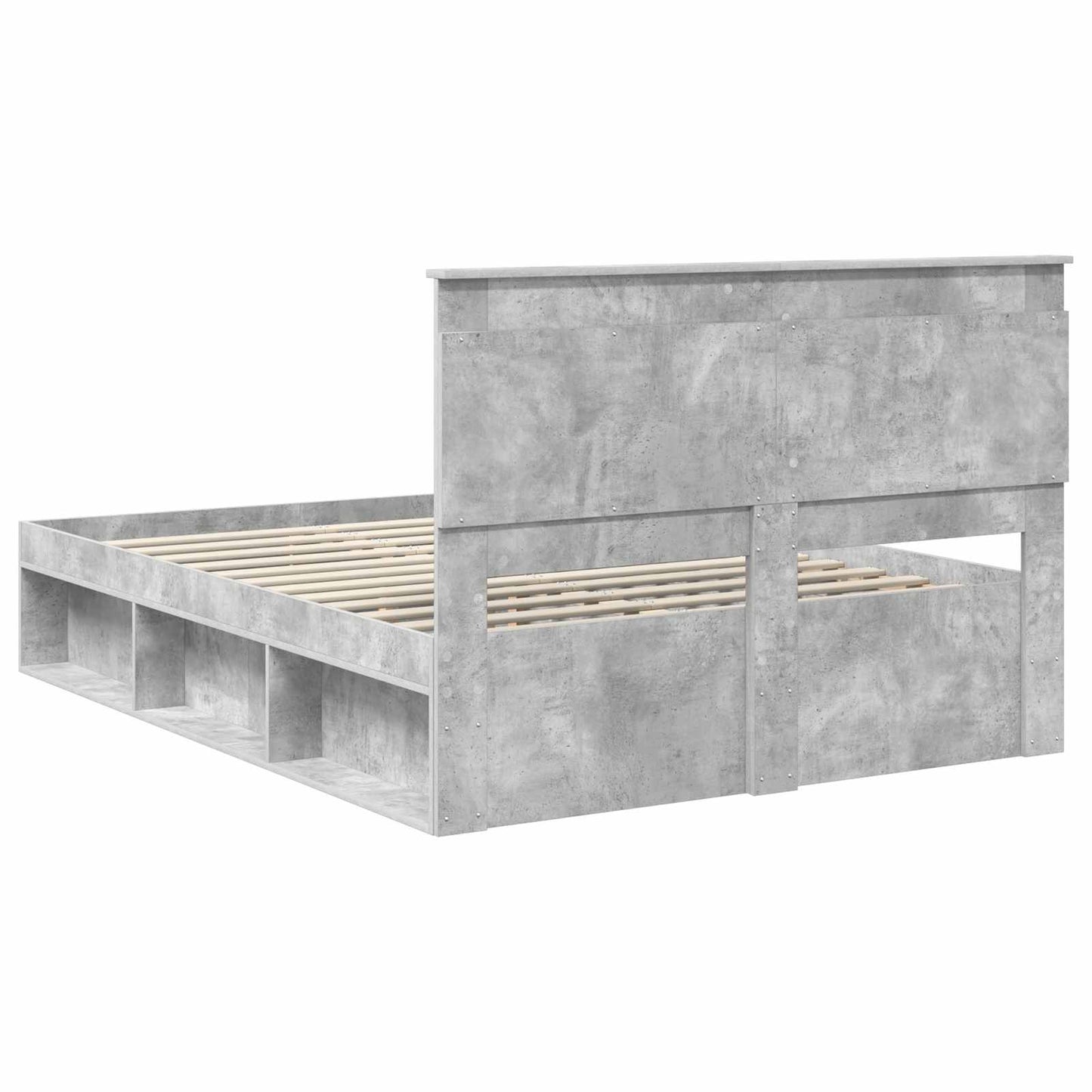 Bed Frame with Headboard Concerte 160 x 200 cm Solid Pine Wood