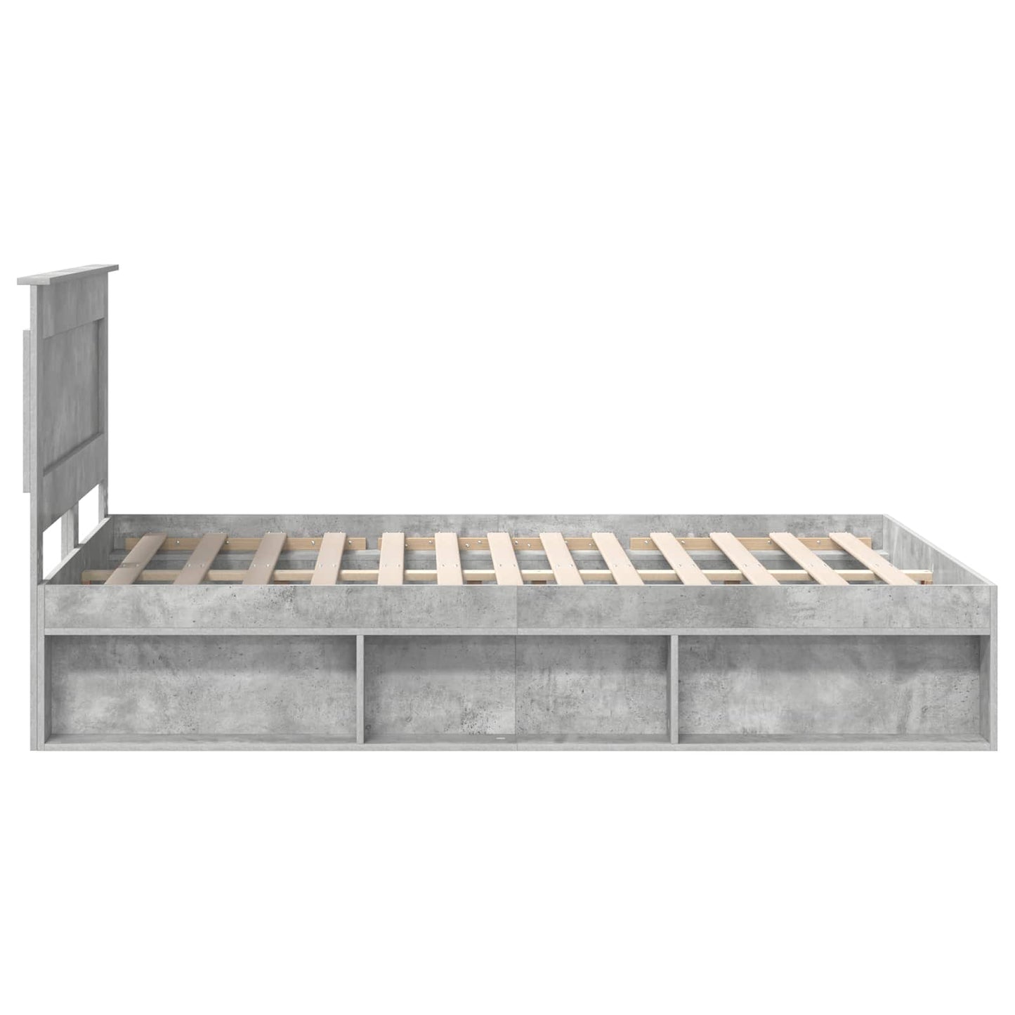 Bed Frame with Headboard Concerte 160 x 200 cm Solid Pine Wood