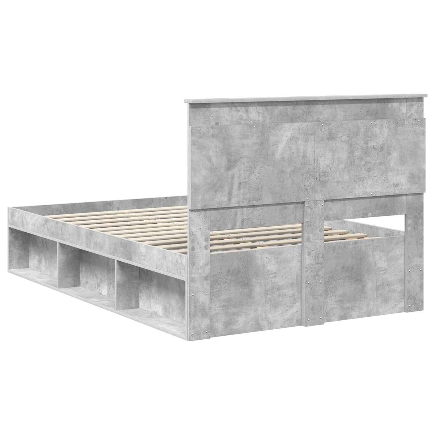 Bed Frame with Headboard Concerte 120 x 200 cm Solid Pine Wood