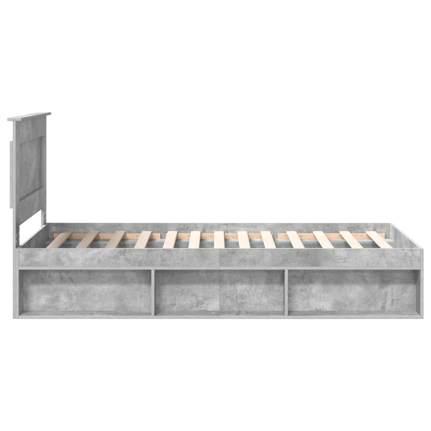 Bed Frame with Headboard Concerte 90 x 200 cm Solid Pine Wood