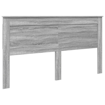 Bed Frame with Drawer Grey Sonoma 200 x 200 cm Engineer Wood