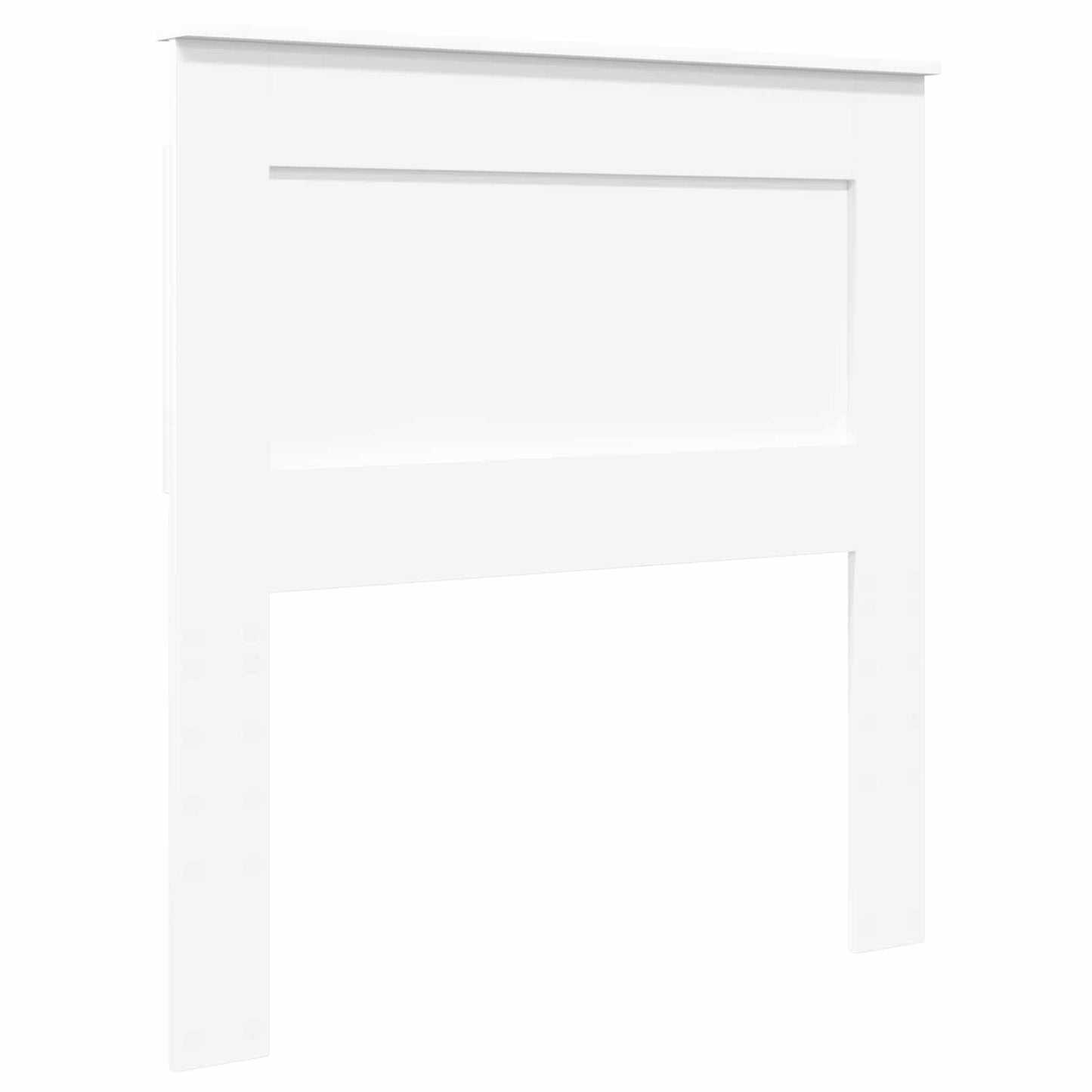 Storage Bed with Headboard White 75 x 190 cm Engineered Wood