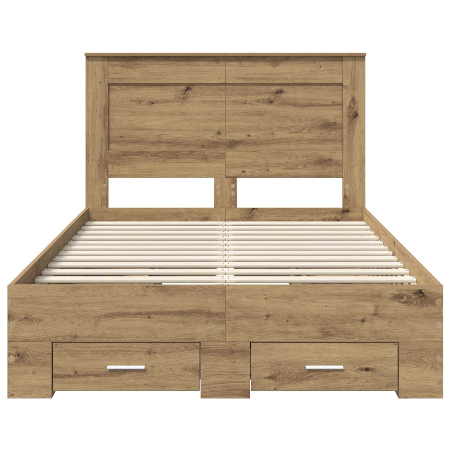 Bed Frame with Drawer Artisan Oak 120 x 190 cm Engineered Wood