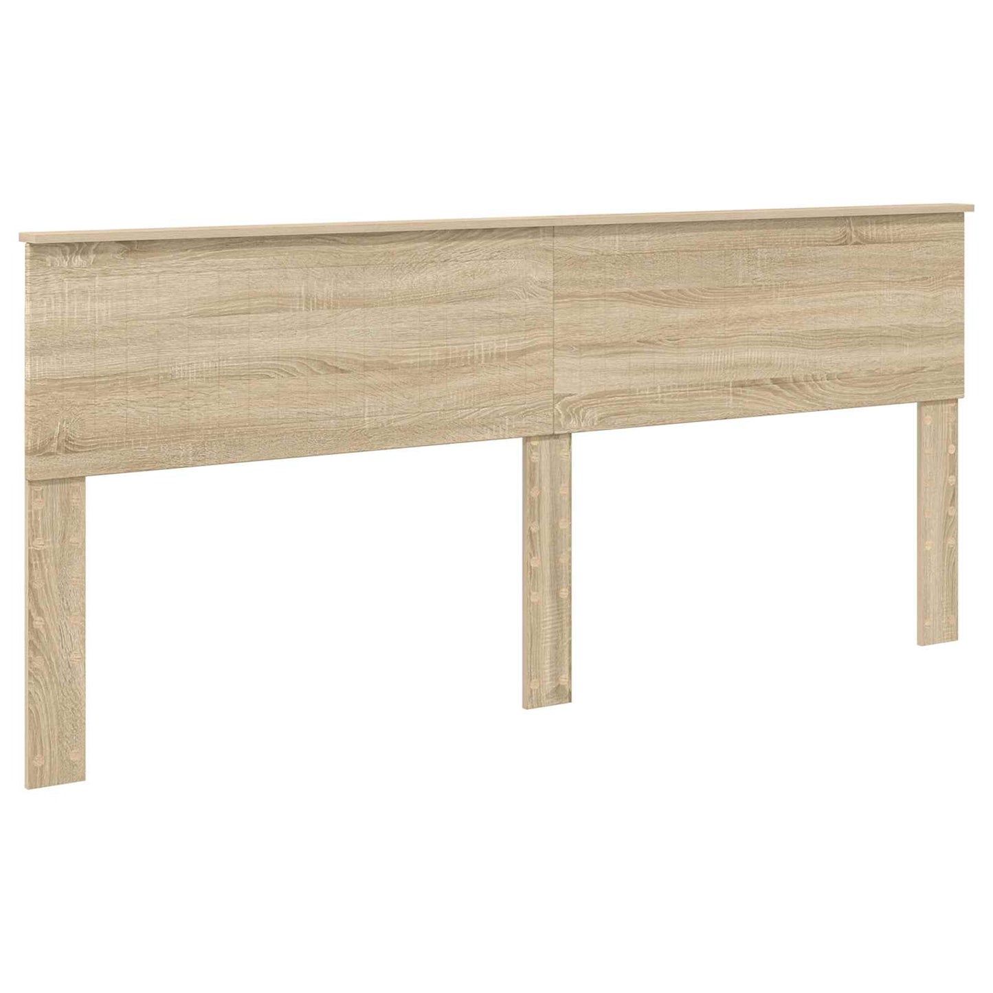 Bed Frame with Headboard Sonoma 200 x 200 cm Solid Pine Wood