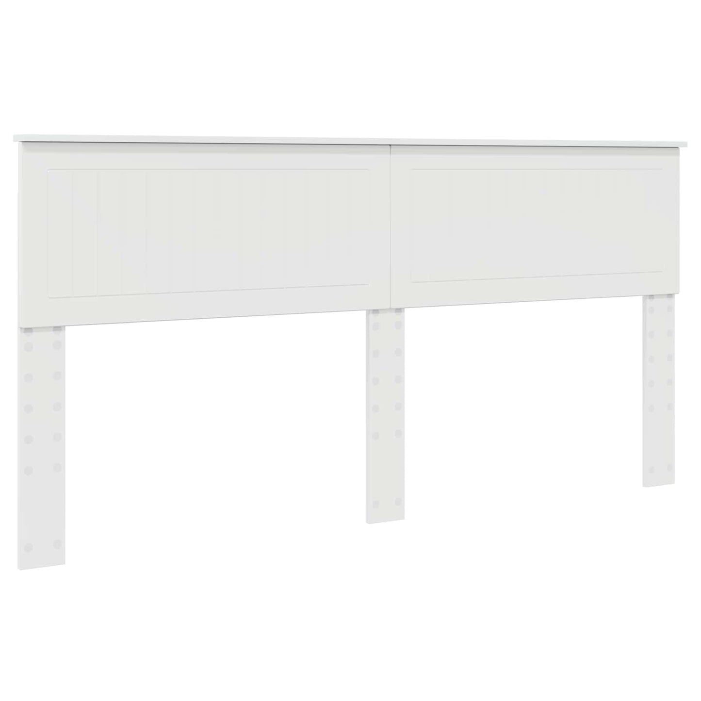 Bed Frame with Headboard White 180 x 200 cm Solid Pine Wood