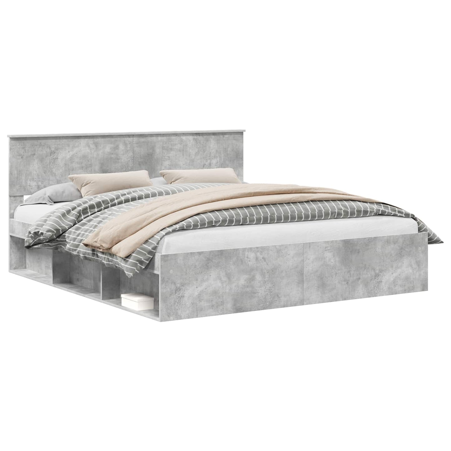 Bed Frame with Headboard Concerte 180 x 200 cm Solid Pine Wood