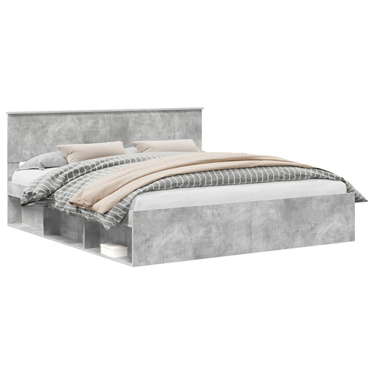Bed Frame with Headboard Concerte 180 x 200 cm Solid Pine Wood