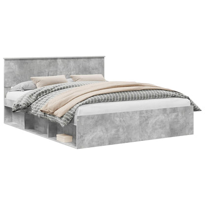 Bed Frame with Headboard Concerte 160 x 200 cm Solid Pine Wood