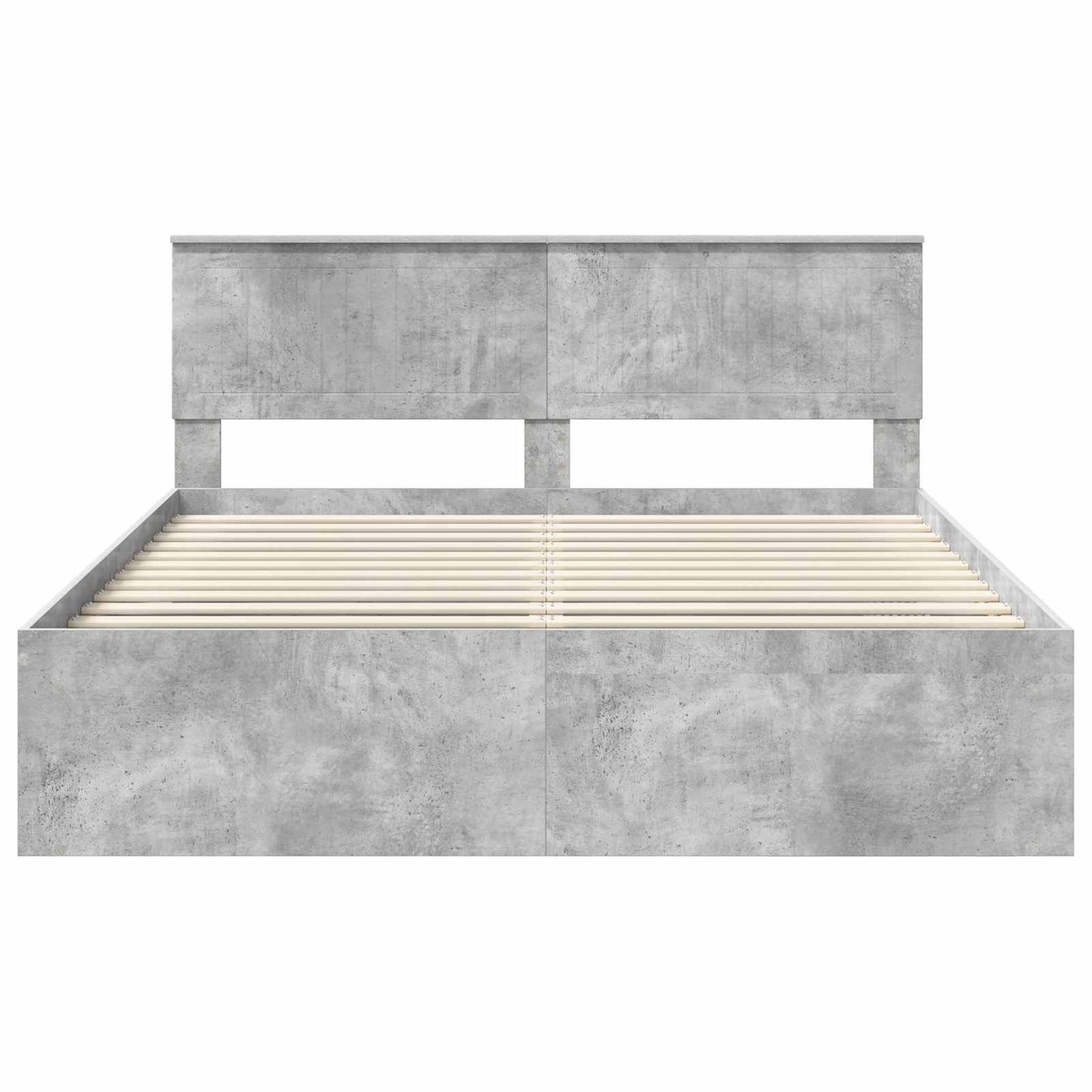 Bed Frame with Headboard Concerte 160 x 200 cm Solid Pine Wood