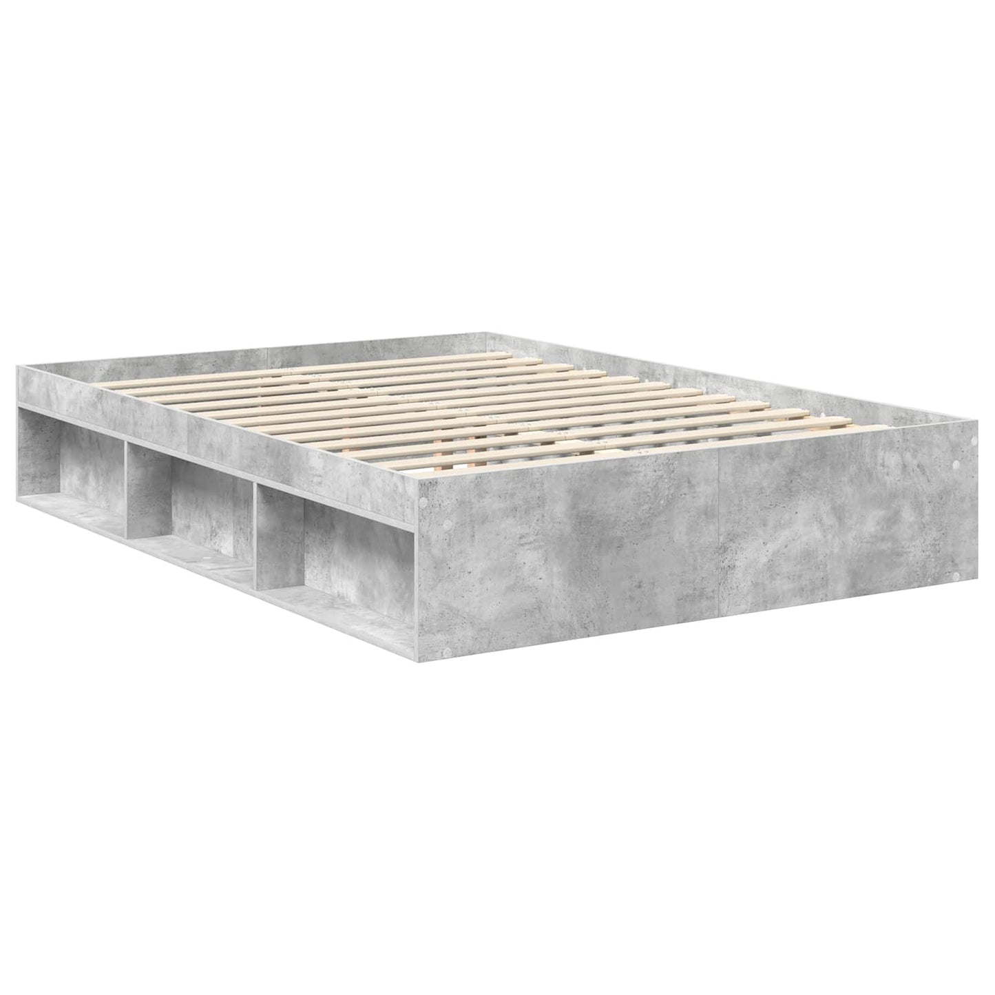 Bed Frame with Headboard Concerte 140 x 200 cm Solid Pine Wood