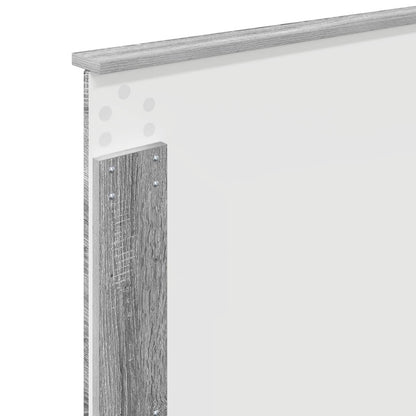 Bed Frame Grey Sonoma 100 x 200 cm Solid Pine Wood