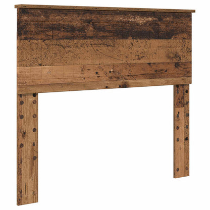Bed Frame with Headboard Old Wood 100 x 200 cm Solid Pine Wood