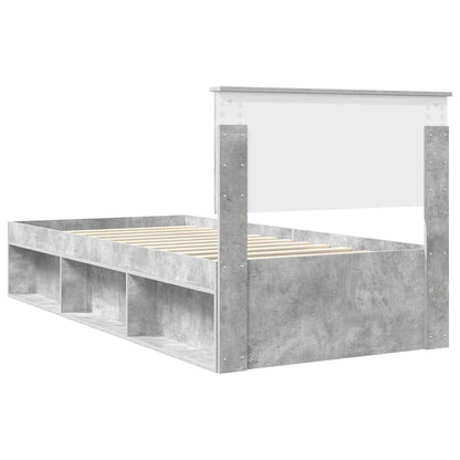 Bed Frame with Headboard Concerte 90 x 200 cm Solid Pine Wood