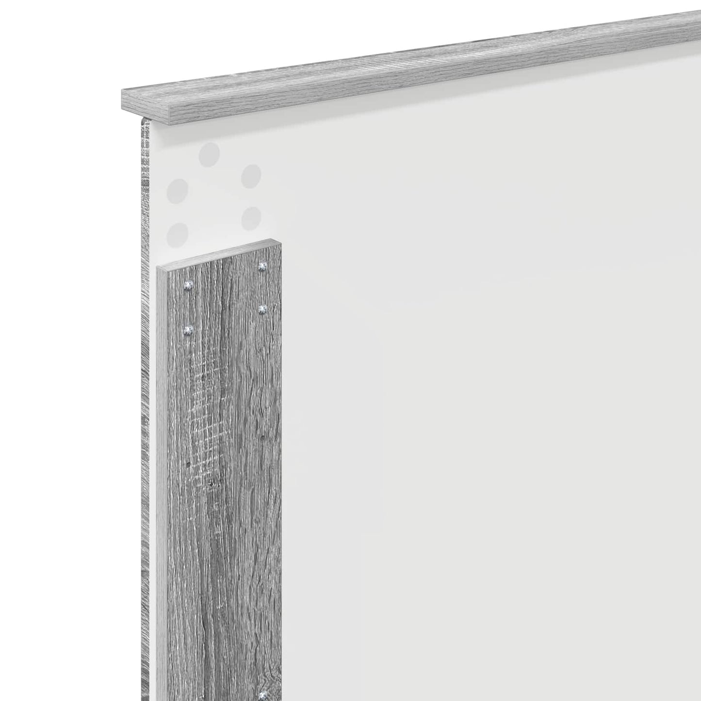 Bed Frame Grey Sonoma 90 x 200 cm Solid Pine Wood