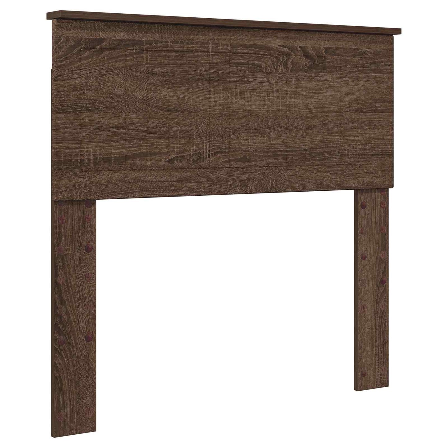 Bed Frame with Headboard Brown Oak 90 x 190 cm Solid Pine Wood