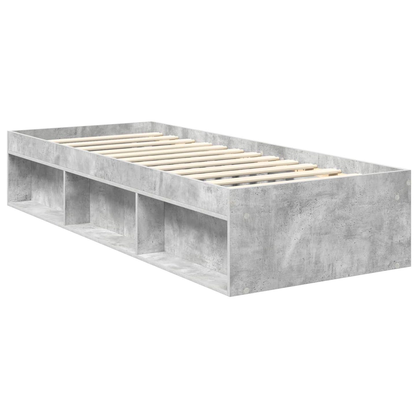Bed Frame Concerte Grey 75 x 190 cm Solid Pine Wood