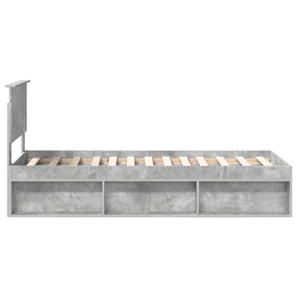 Bed Frame Concerte Grey 75 x 190 cm Solid Pine Wood