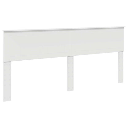 Bed Frame with Drawer White 200 x 200 cm Engineer Wood